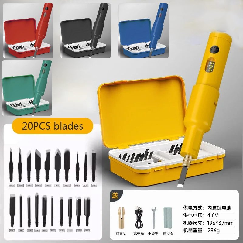 20PCS Blade Electric Engraving - Wood Chisel Set recension och pris
