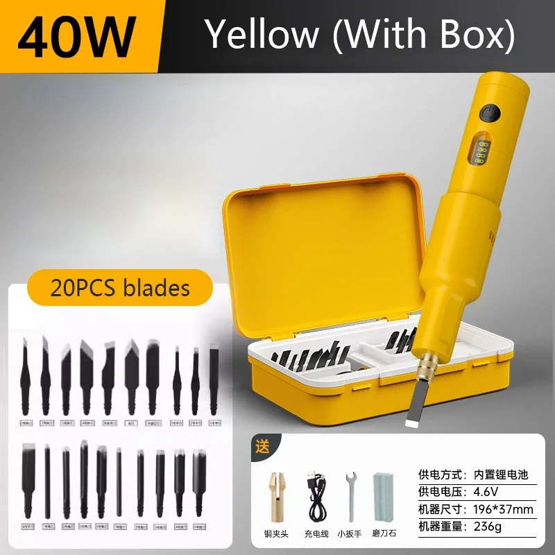 20PCS Blade Electric Engraving - Wood Chisel Set recension och pris