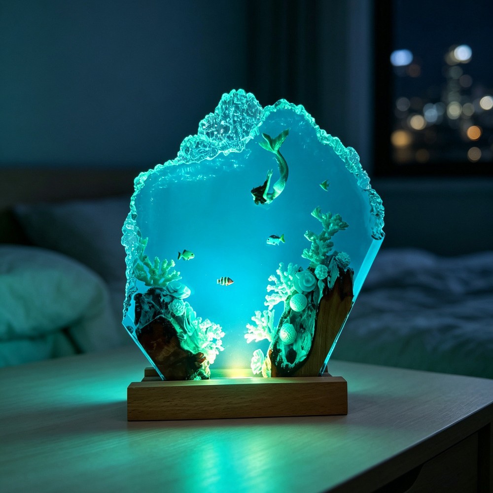 Deep Sea Mermaid Epoxy Sculptu - Woodworking Resin recension och pris