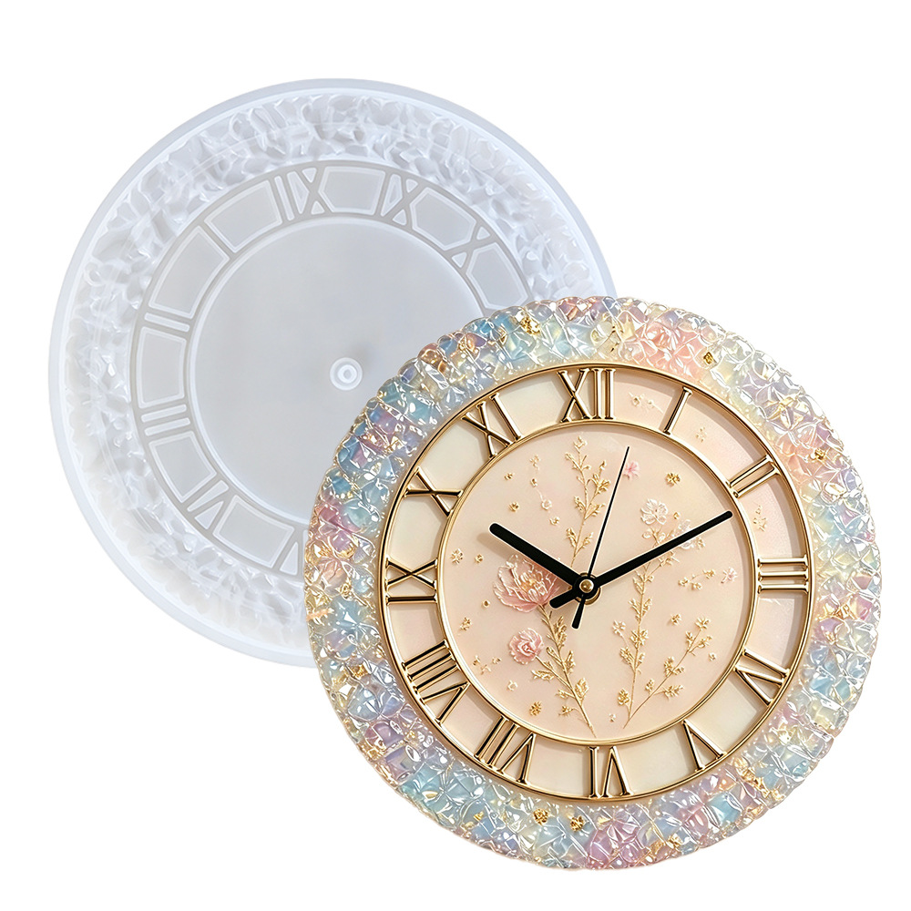 Diamond Faceted Clock Silicone - Woodworking Resin recension och pris