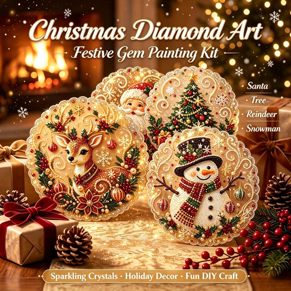 HOT Christmas Diamond Painting - Woodworking Resin recension och pris
