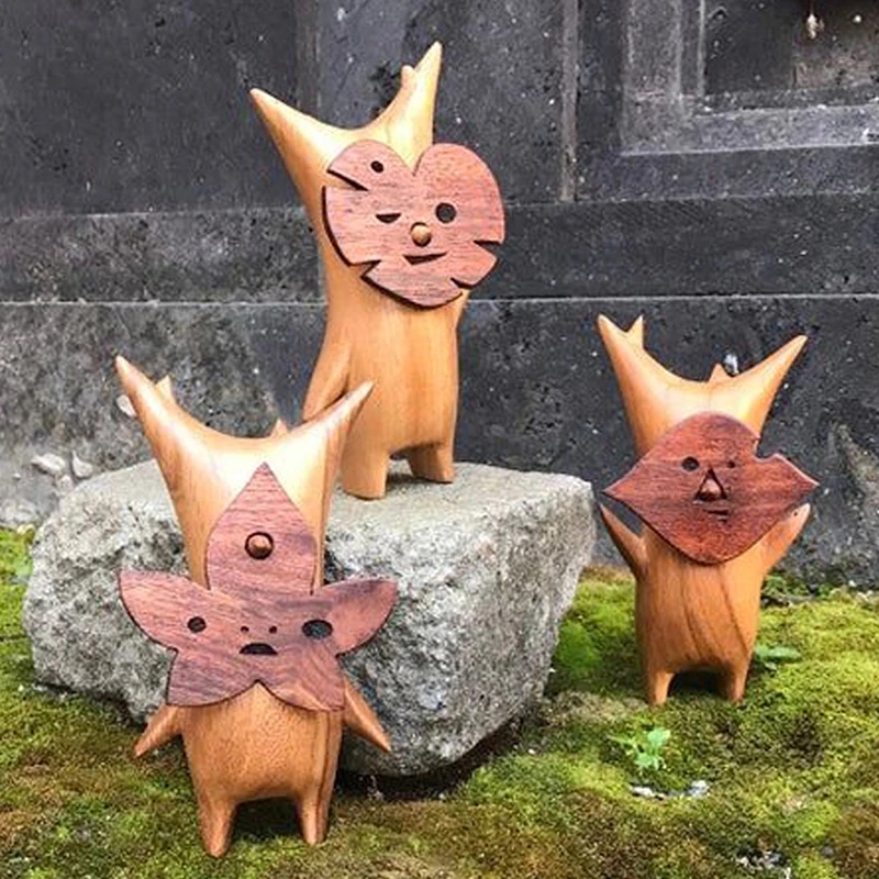 1/2/3pcs Wooden Korok Statue H - Woodworking Resin recension och pris